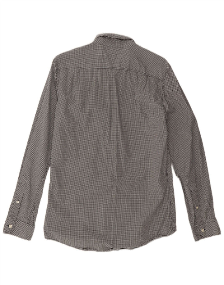 Jack Wills Chemise classique pour homme en coton vichy noir Taille S
