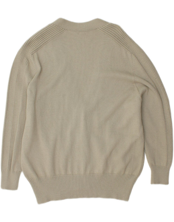 BLEYLE Pull Cardigan Femme UK 20 2XL Laine Vierge Verte