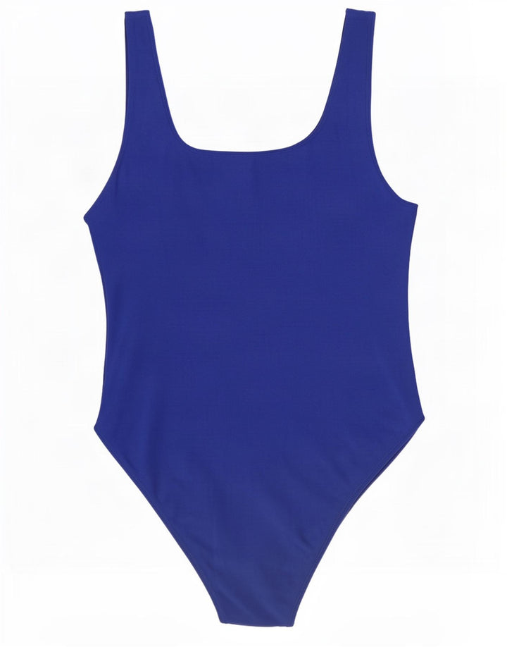 Zara Womens Trafaluc Body sans manches UK 14 Large Bleu Polyester
