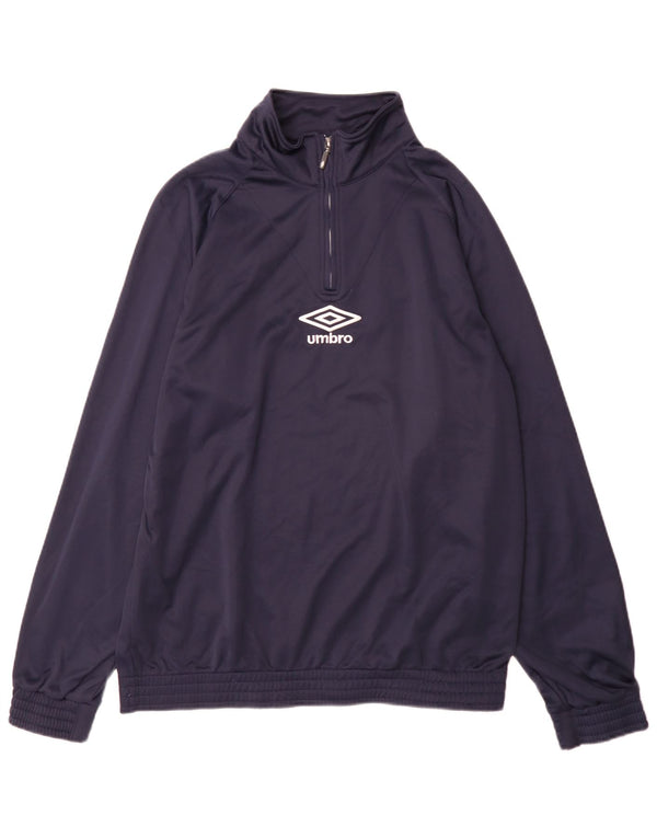 Umbro Homme Pull Survêtement Top Veste XL Bleu Marine Polyester