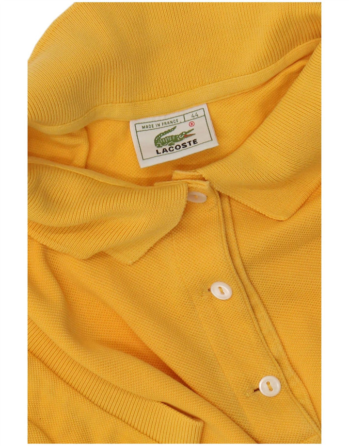 LACOSTE Polo Femme Taille 44 Grand Jaune Coton