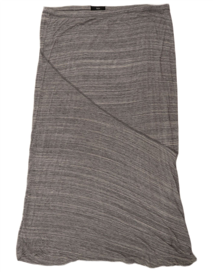 MOSSIMO Jupe Maxi Femme XL W38 Rayonne Rayure Grise