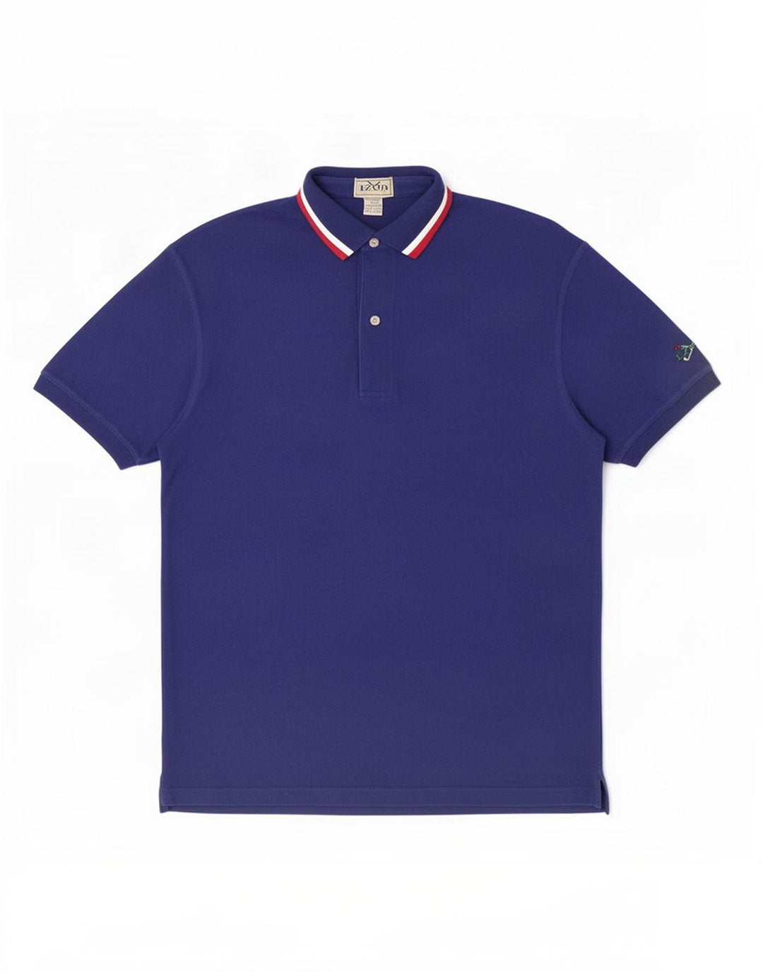 Izod Polo Homme Bleu Moyen Rayé Coton