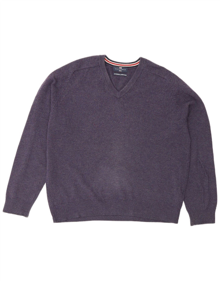 Marks & Spencer Pull Blue Harbor Col V Homme Violet Moyen