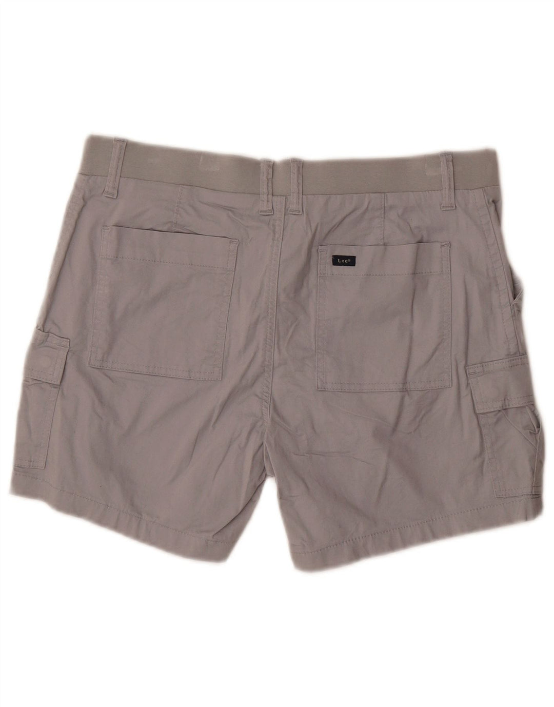 Lee Short cargo taille moyenne pour femme, coupe régulière, US 12 Large W34 Gris