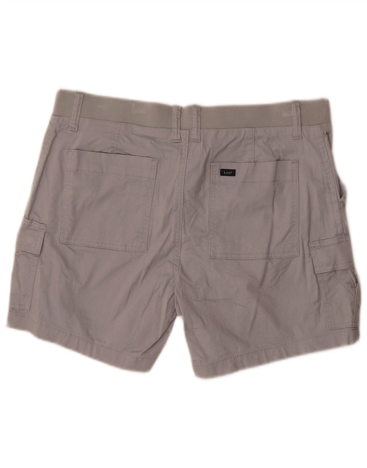 Lee Short cargo taille moyenne pour femme, coupe régulière, US 12 Large W34 Gris