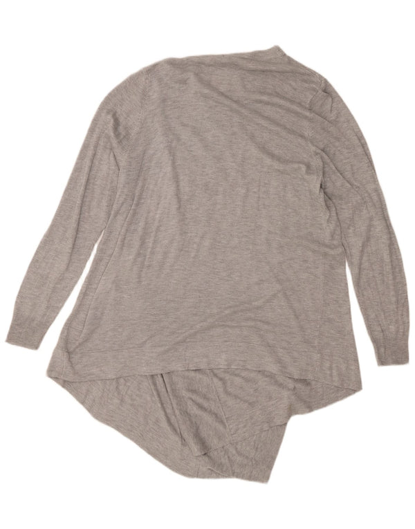 Marks & Spencer Pull asymétrique à col en V pour femme UK 14 Gris moyen