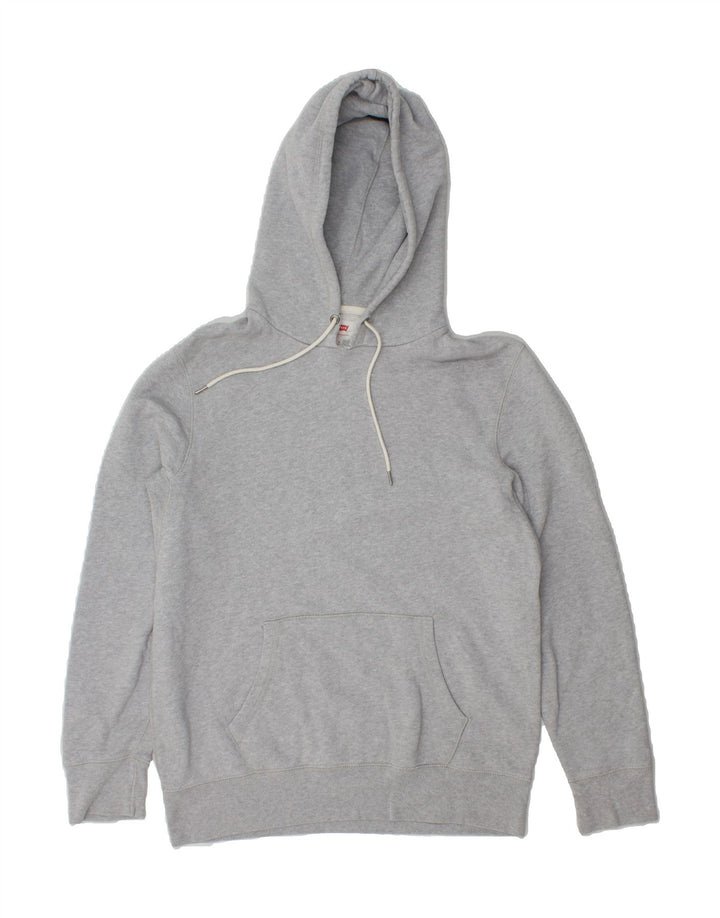 LEVI'S Mens Hoodie Jumper Small Grey Cotton Vintage Levi's and Second-Hand Levi's from Messina Hembry 