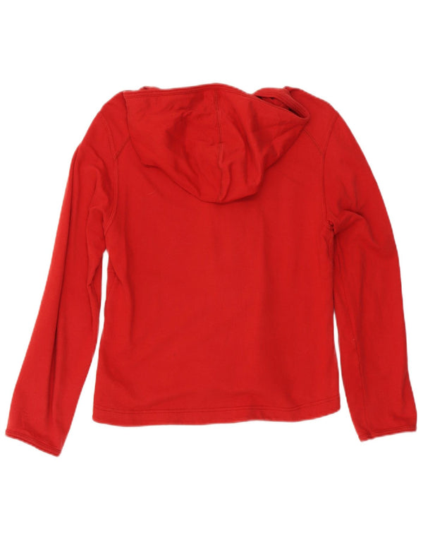 Lotto Pull à capuche zippé pour femme UK 10 Petit coton rouge