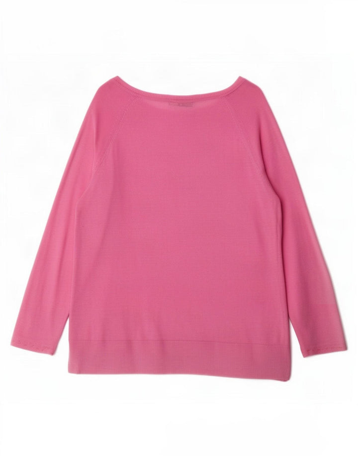 Zara Femme Top Manches 3/4 UK 14 Rose Moyen