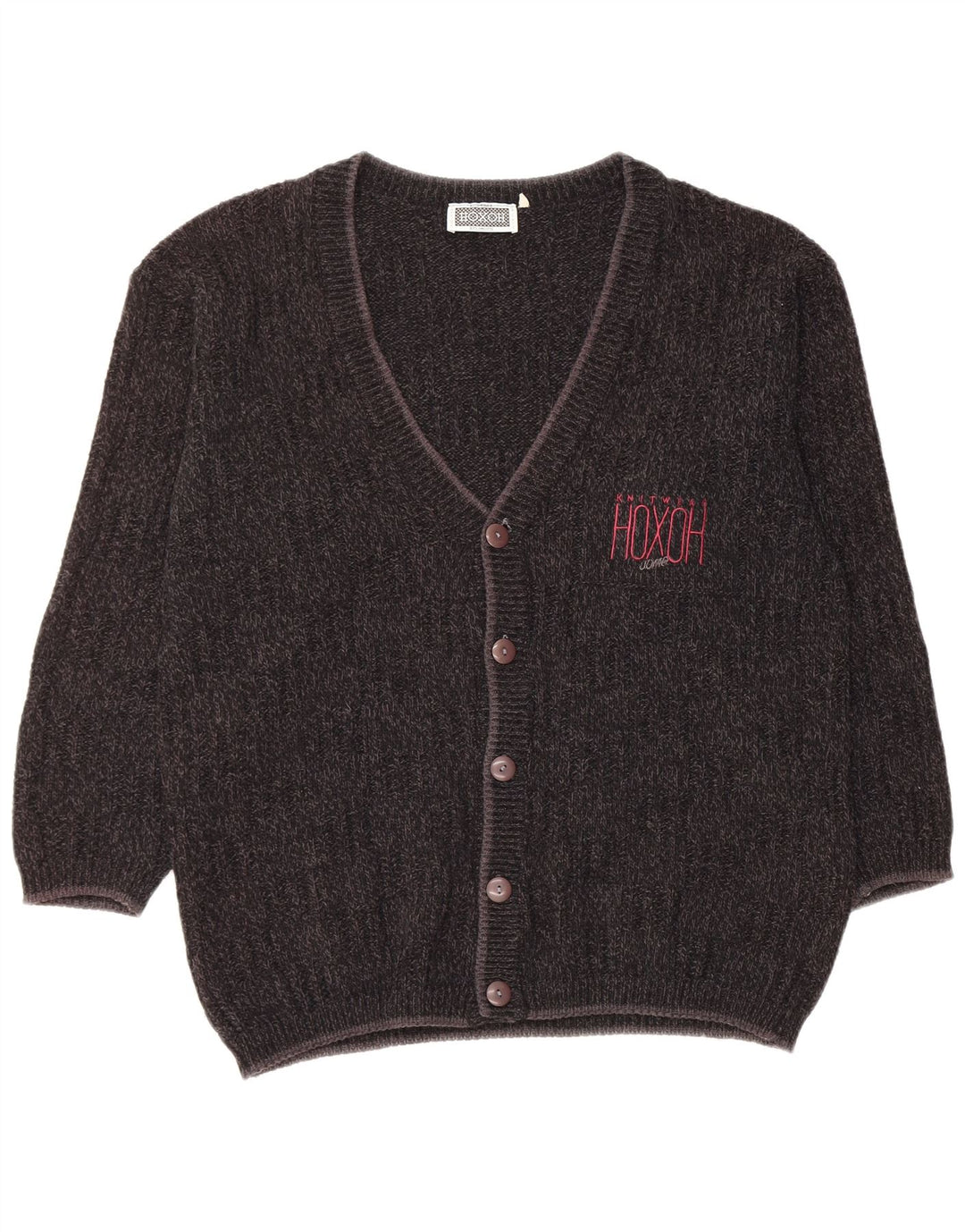 vintage Homme Cardigan Pull XL Noir