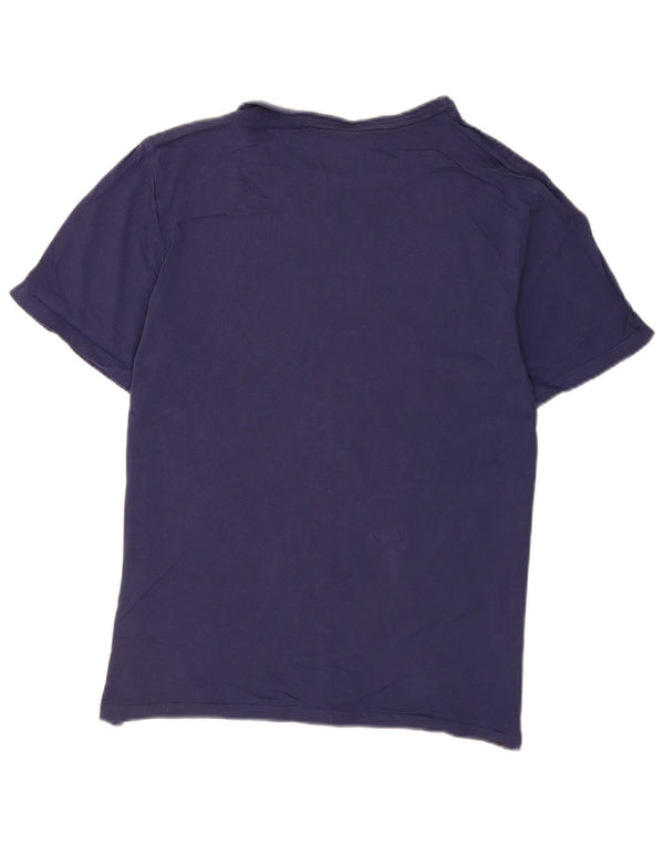 Champion T-Shirt Graphique Homme Bleu Marine Moyen Coton