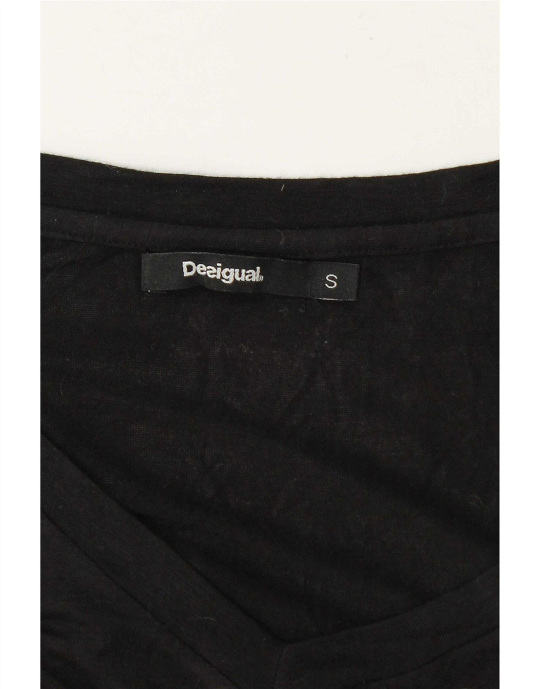 Desigual Haut à manches longues pour femme UK 10 Petit Noir Floral