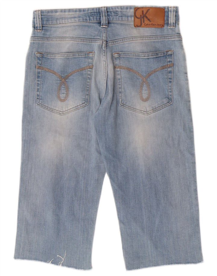 Calvin Klein Jean Capri Slim Regular Fit W29 en coton bleu moyen pour femme