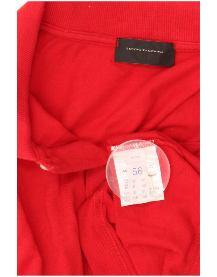 Sergio Tacchini Polo Homme IT 56 2XL Rouge Coton