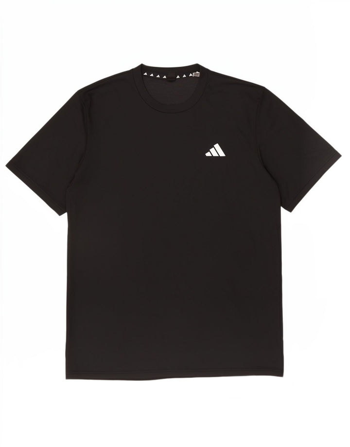 Adidas T-Shirt Homme Haut Moyen Noir Polyester Sports