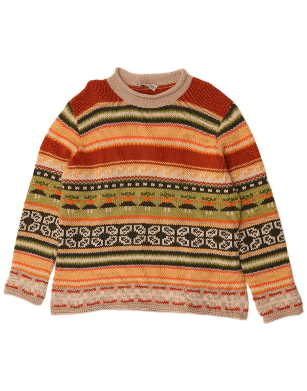 Bianca Pull col roulé pour femme IT 46 Large Multicolore