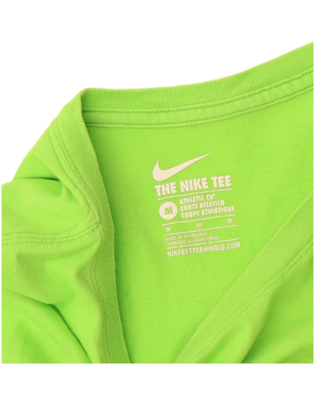NIKE T-shirt coupe athlétique pour homme en coton vert moyen