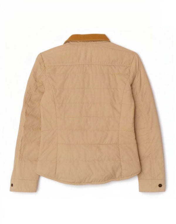 Massimo Dutti Veste matelassée pour femme UK 16 Large Beige Coton