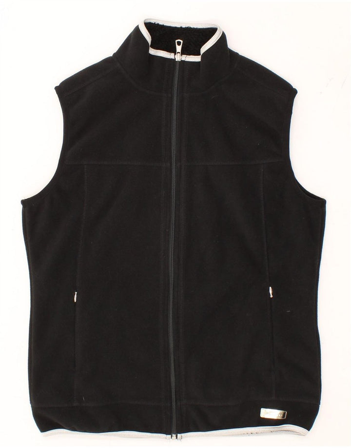 CHAMPION Womens Sleeveless Tracksuit Top Jacket UK 14 Large Black Vintage Champion and Second-Hand Champion from Messina Hembry 