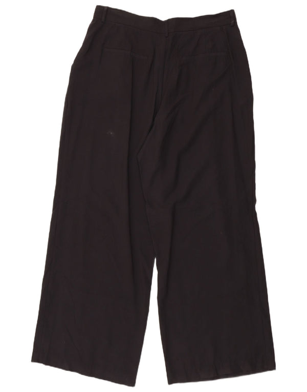 Zara Pantalon chino à jambe large pour femme 2XL W34 L32 Noir Modal