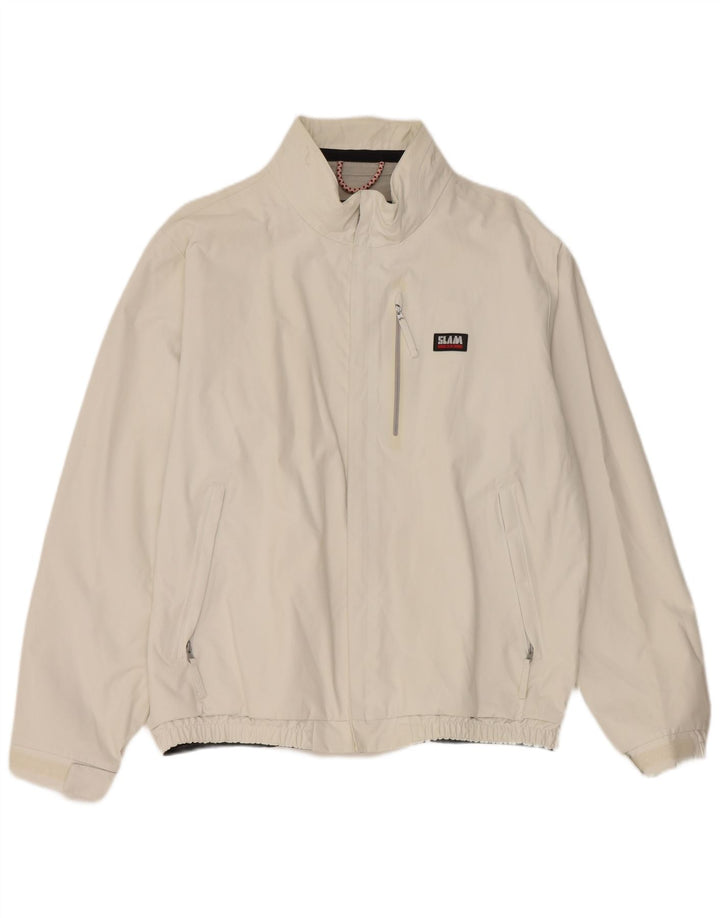 Slam Veste de Pluie Homme UK 44 2XL Nylon Blanc