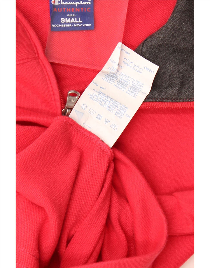 Champion Veste de survêtement pour femme UK 10 Small Rouge Coton