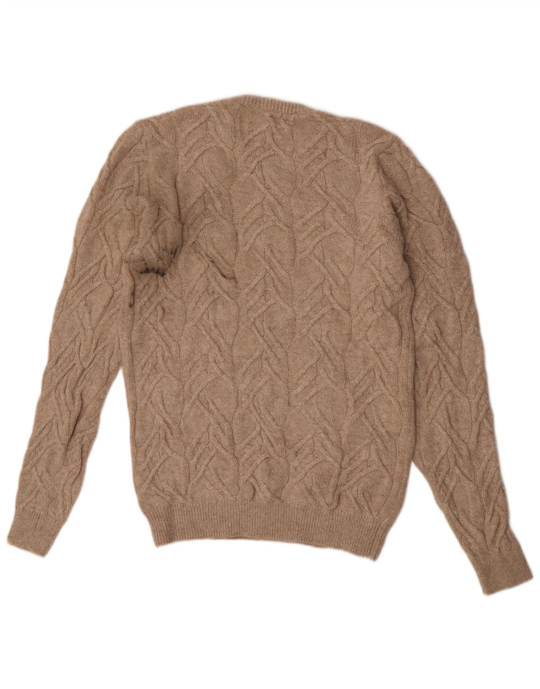 Marks & Spencer Pull Col Ras du Cou Homme Petit Beige Polyamide