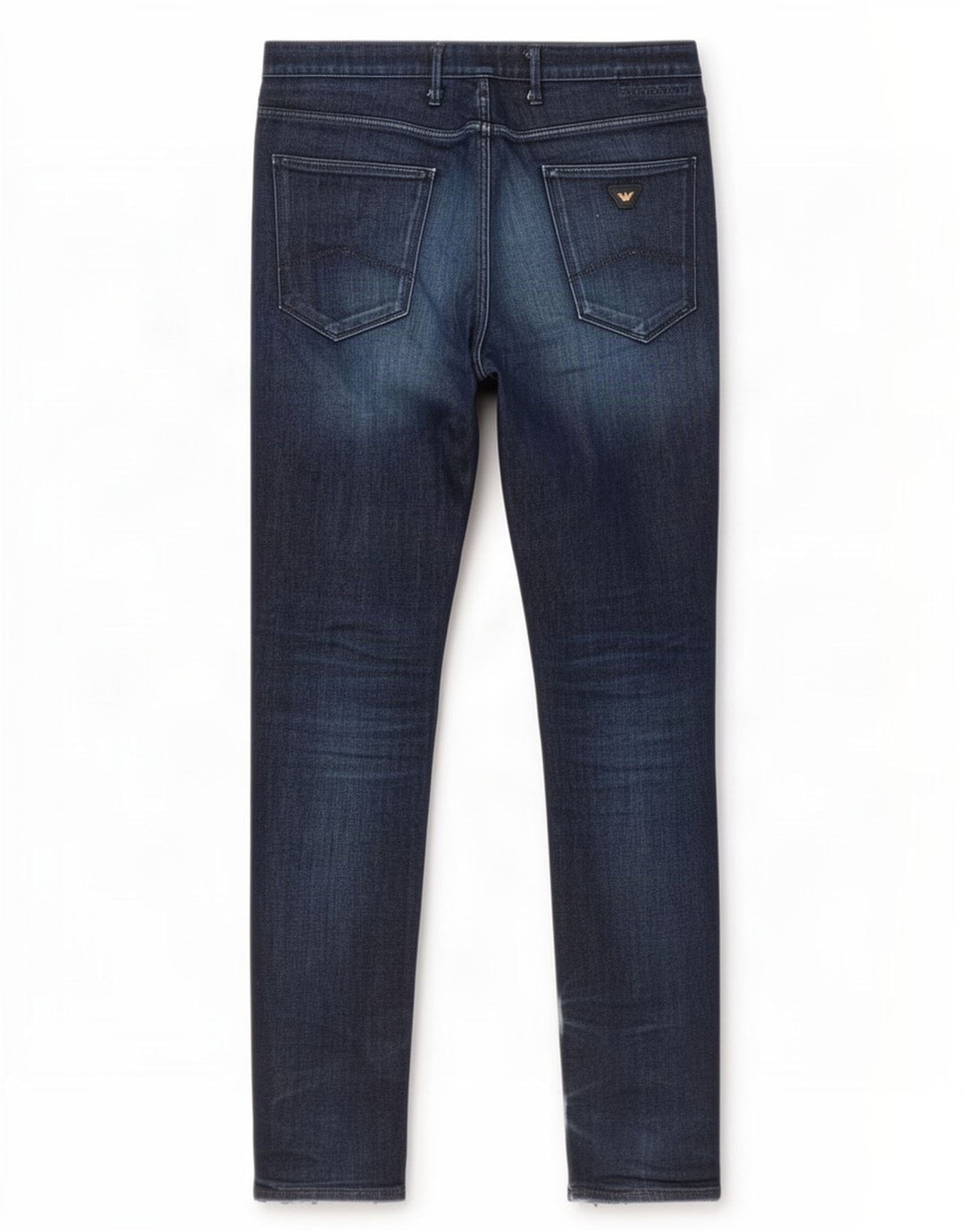 Armani Jeans Slim Homme W38 L34 Bleu Marine Coton