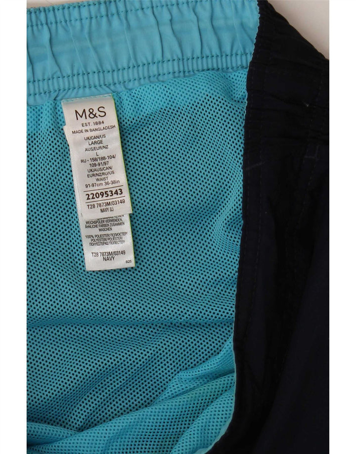 Marks & Spencer Short de bain homme grand bleu marine polyester