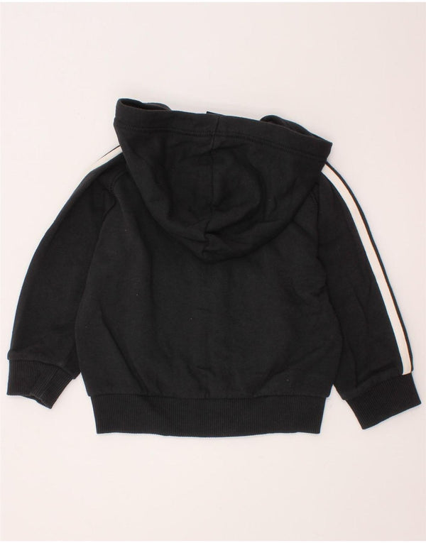 ADIDAS Pull à capuche zippé bébé garçon 18-24 mois coton noir