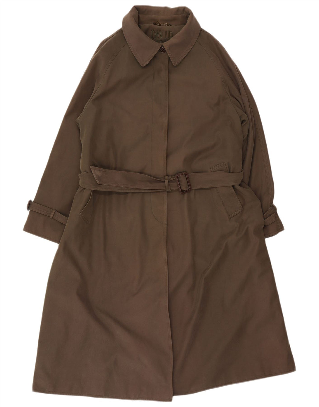 David Barry Trench-coat pour femme UK 12 Marron moyen