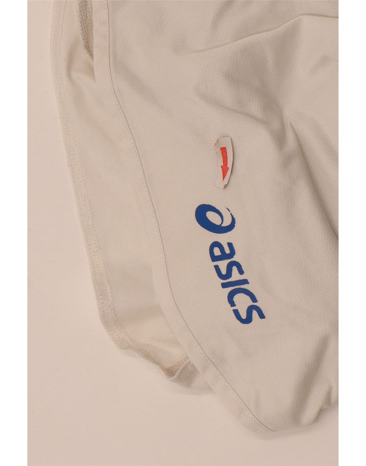 Asics Short de sport pour femme UK 18 XL Polyester blanc cassé