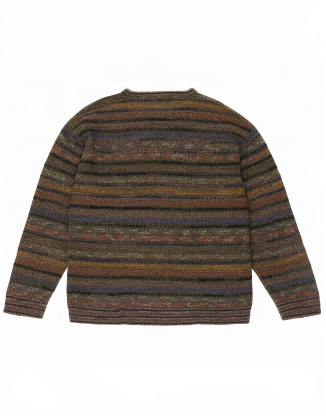 Fiume Pull Col V Homme Moyen Rayé Multicolore Acrylique