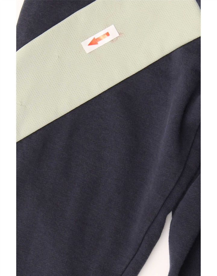 Adidas Veste de survêtement pour homme en coton color block Bleu marine Taille S