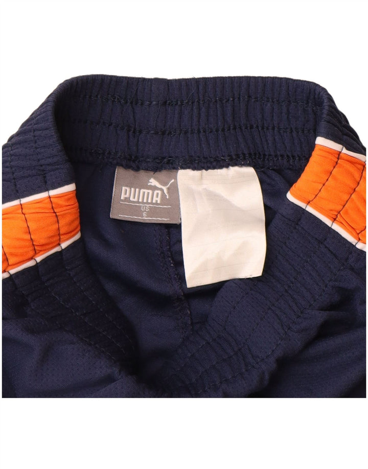 Puma Short de sport pour femme US 6 en polyester color block bleu marine moyen