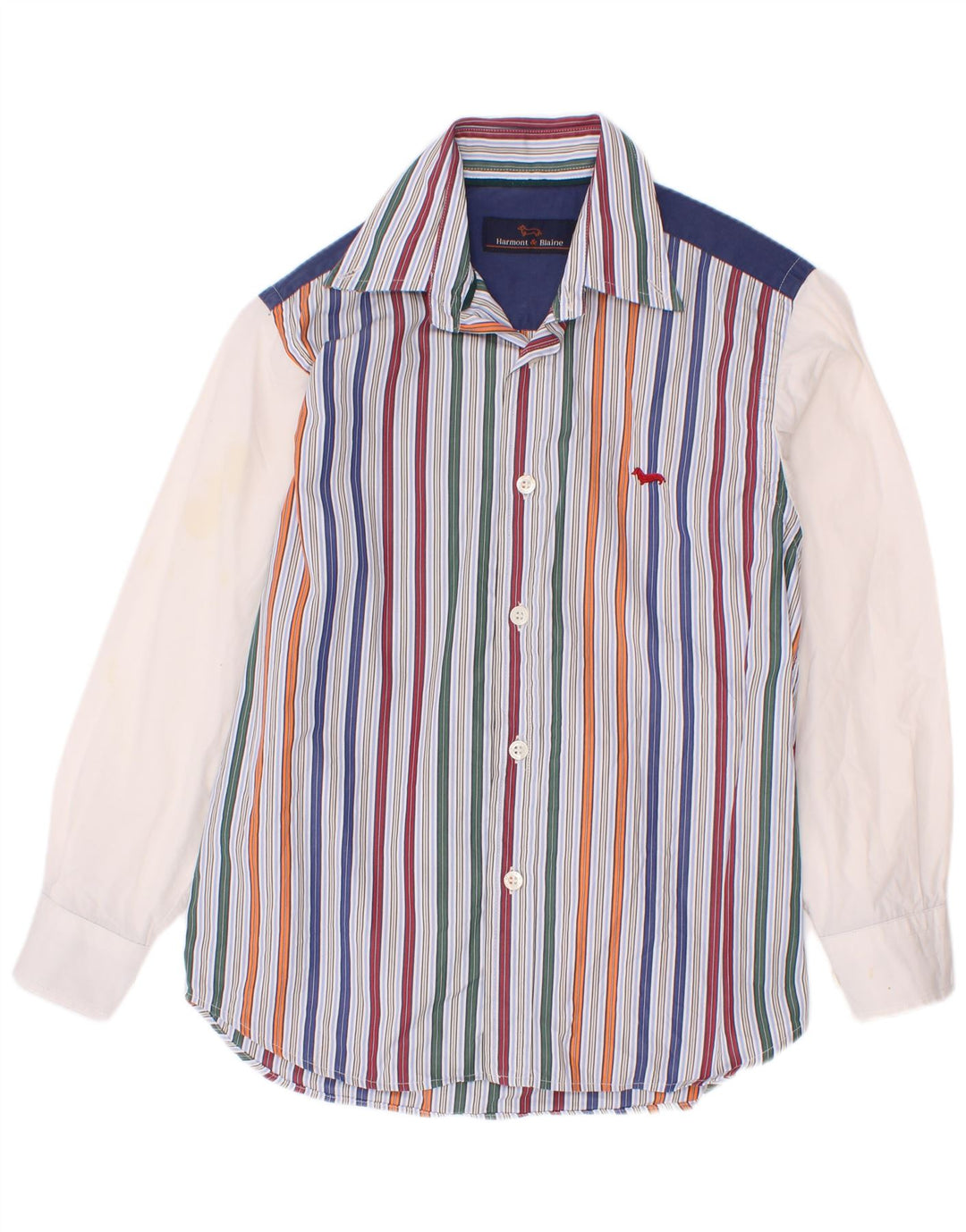 Harmont & Blaine Chemise Garçon 10-11 ans Coton Rayé Multicolore Moyen