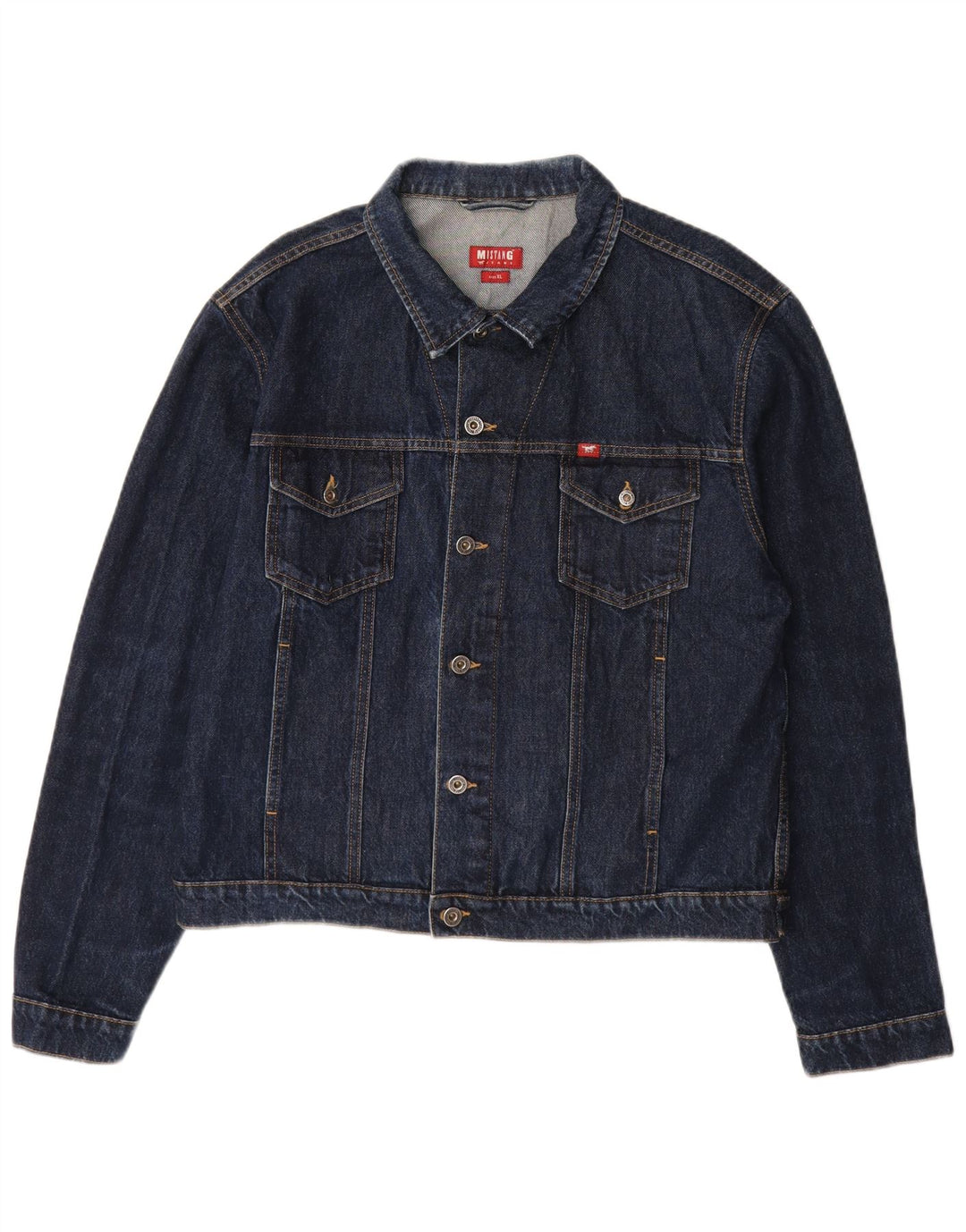 MUSTANG Veste en Jean Homme UK 40 XL Bleu Marine Coton