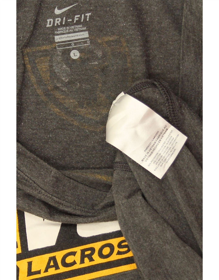 NIKE Femmes VCU Rams Graphic Top Manches Longues UK 16 Large Gris Polyester