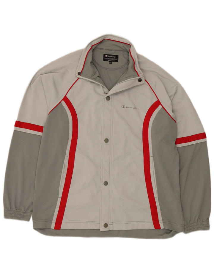 Champion Veste de Survêtement Garçon 13-14 Ans Gris Colorblock Polyester