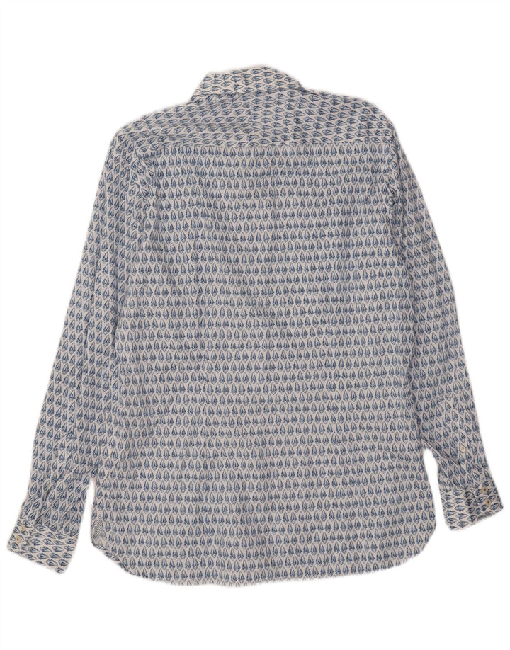 Ted Baker Chemise Homme Taille 16 Grand Coton Floral Bleu