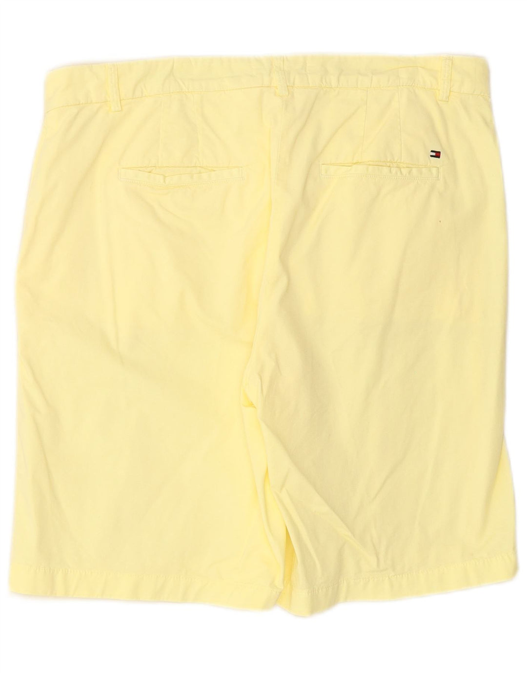 TOMMY HILFIGER Short Chino Femme UK 14 Large W34 Jaune