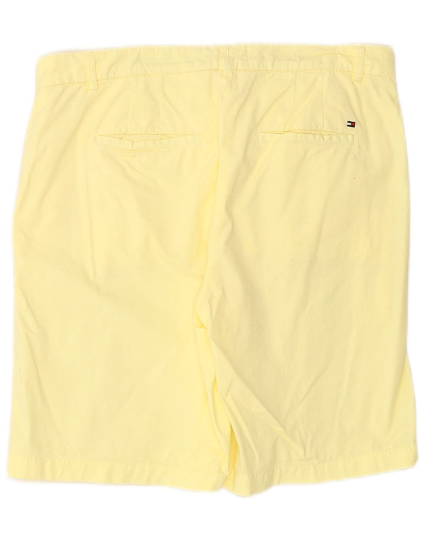 TOMMY HILFIGER Short Chino Femme UK 14 Large W34 Jaune