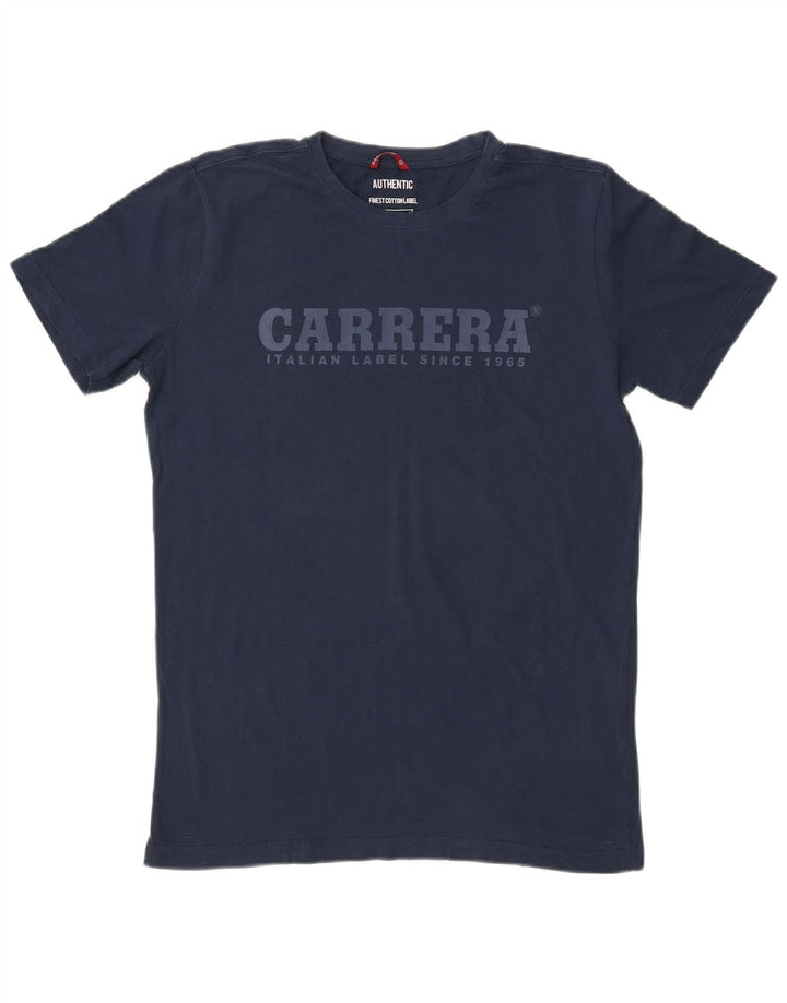 CARRERA T-Shirt Graphique Homme Bleu Marine Moyen Coton