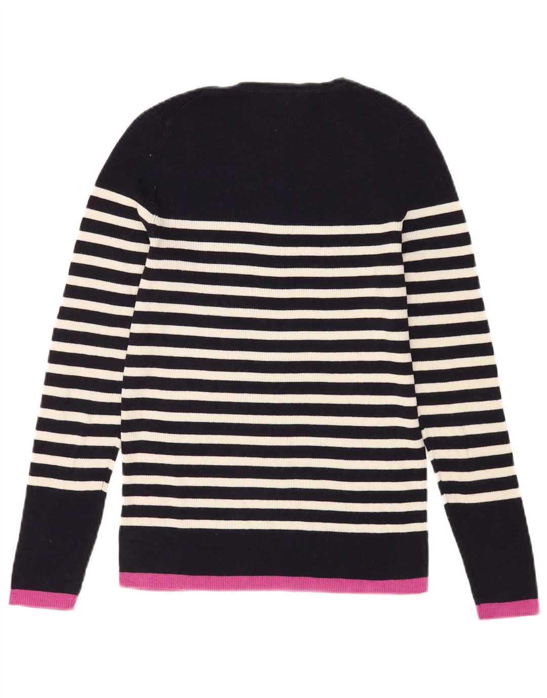 Massimo Dutti Pull ras du cou pour femme UK 12 Bleu marine moyen