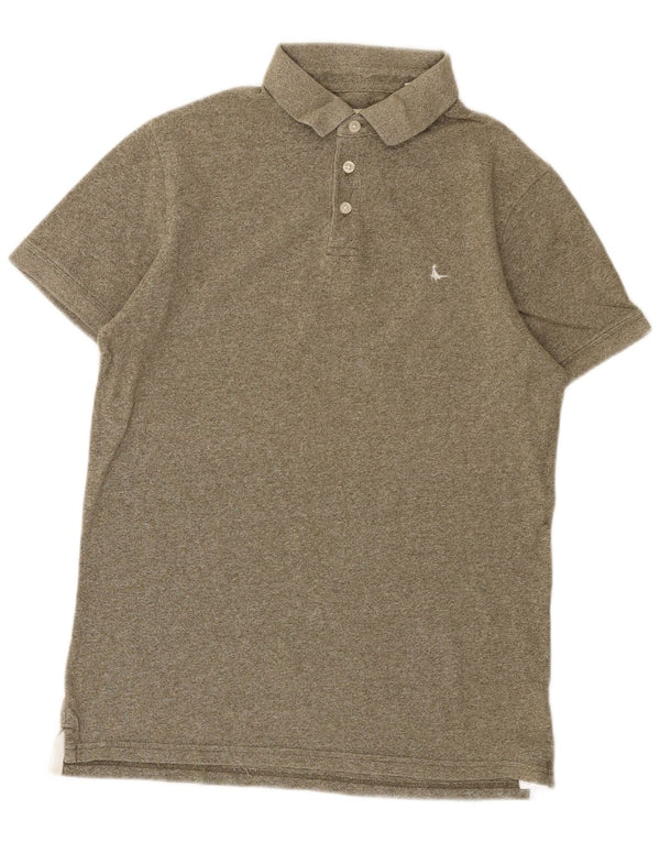 Jack Wills Polo Homme XS Kaki Moucheté Coton