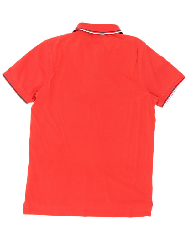 Tommy Hilfiger Polo Slim Fit pour homme en coton rouge Large