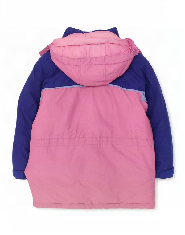 Columbia Veste de ski à capuche fille 5-6 ans Small Rose Colourblock