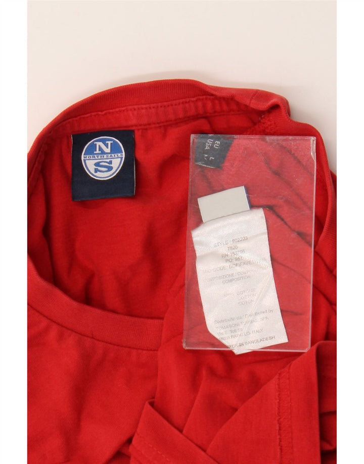 North Sails T-Shirt Homme Rouge Moyen Coton
