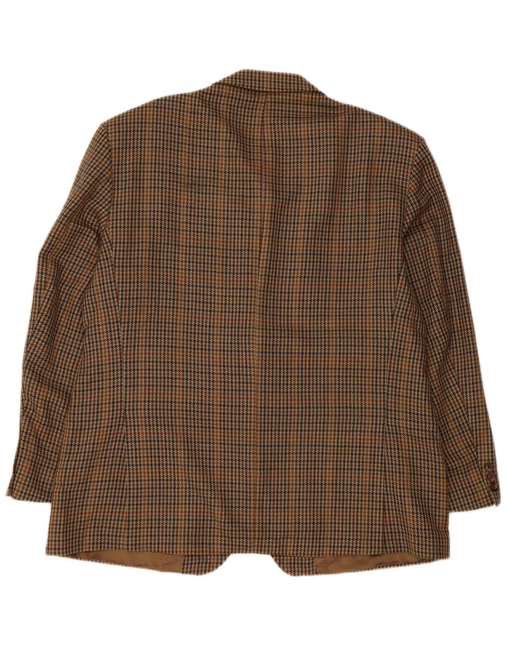 Marks & Spencer Veste blazer à 2 boutons pour homme UK 44 2XL Marron pied-de-poule